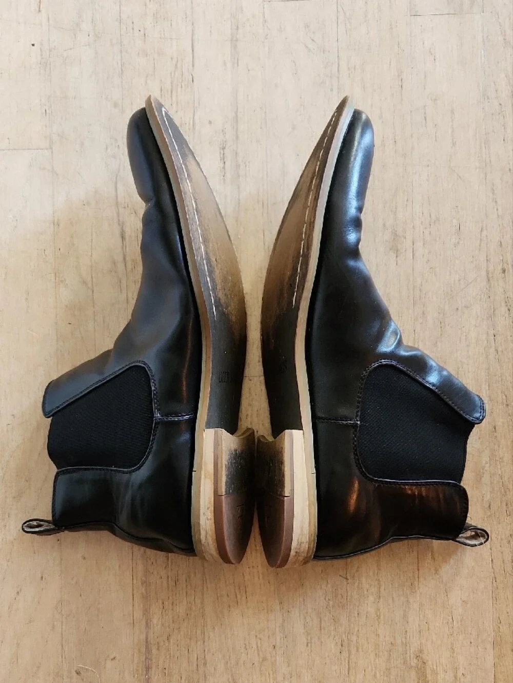 Deer Stags Black Leather Chukka Boots Size 12